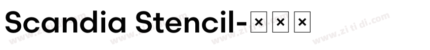 Scandia Stencil字体转换
